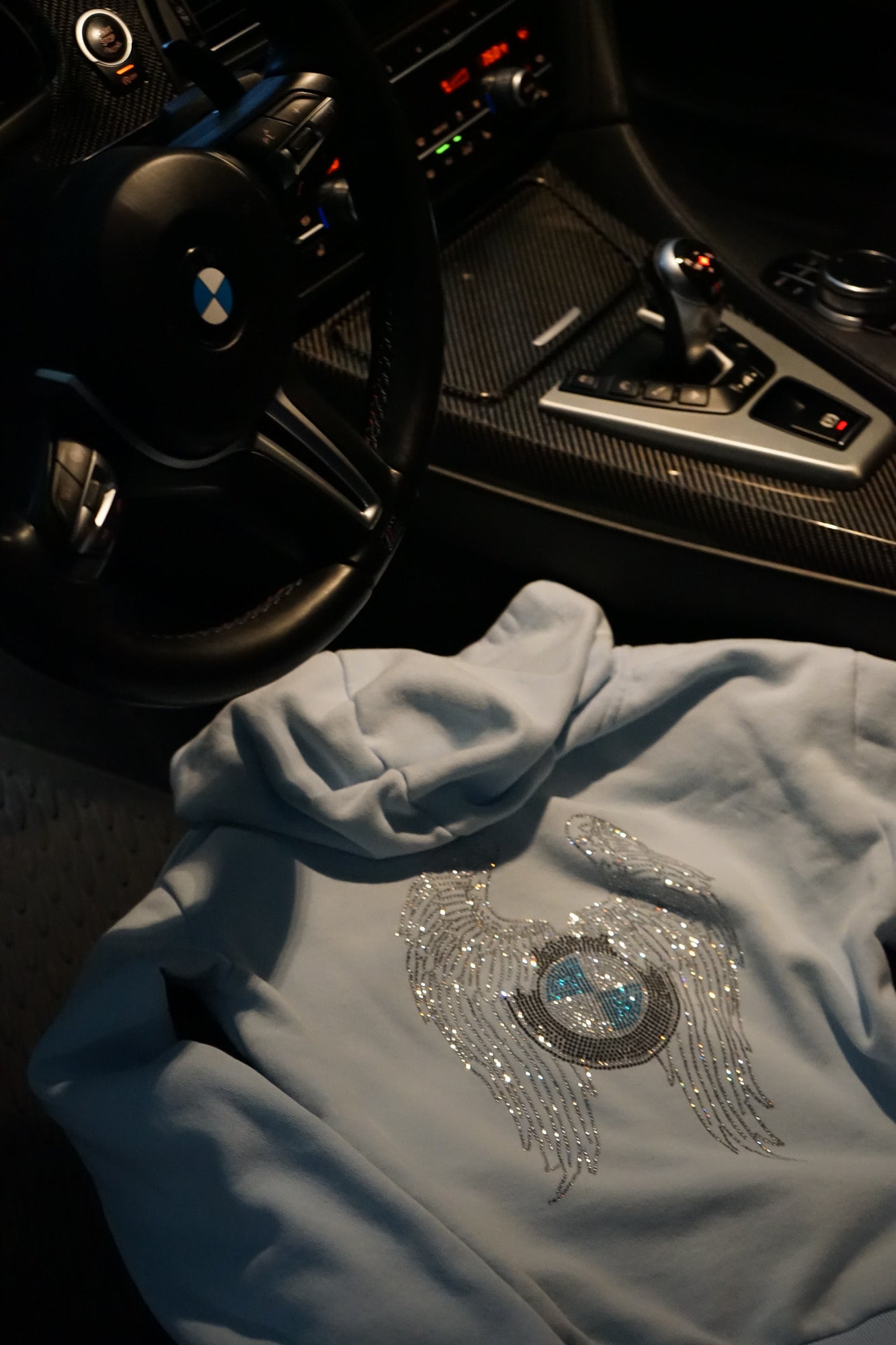 New Baby Blue Bimmer Angel Hoodie - Bimmer Angels