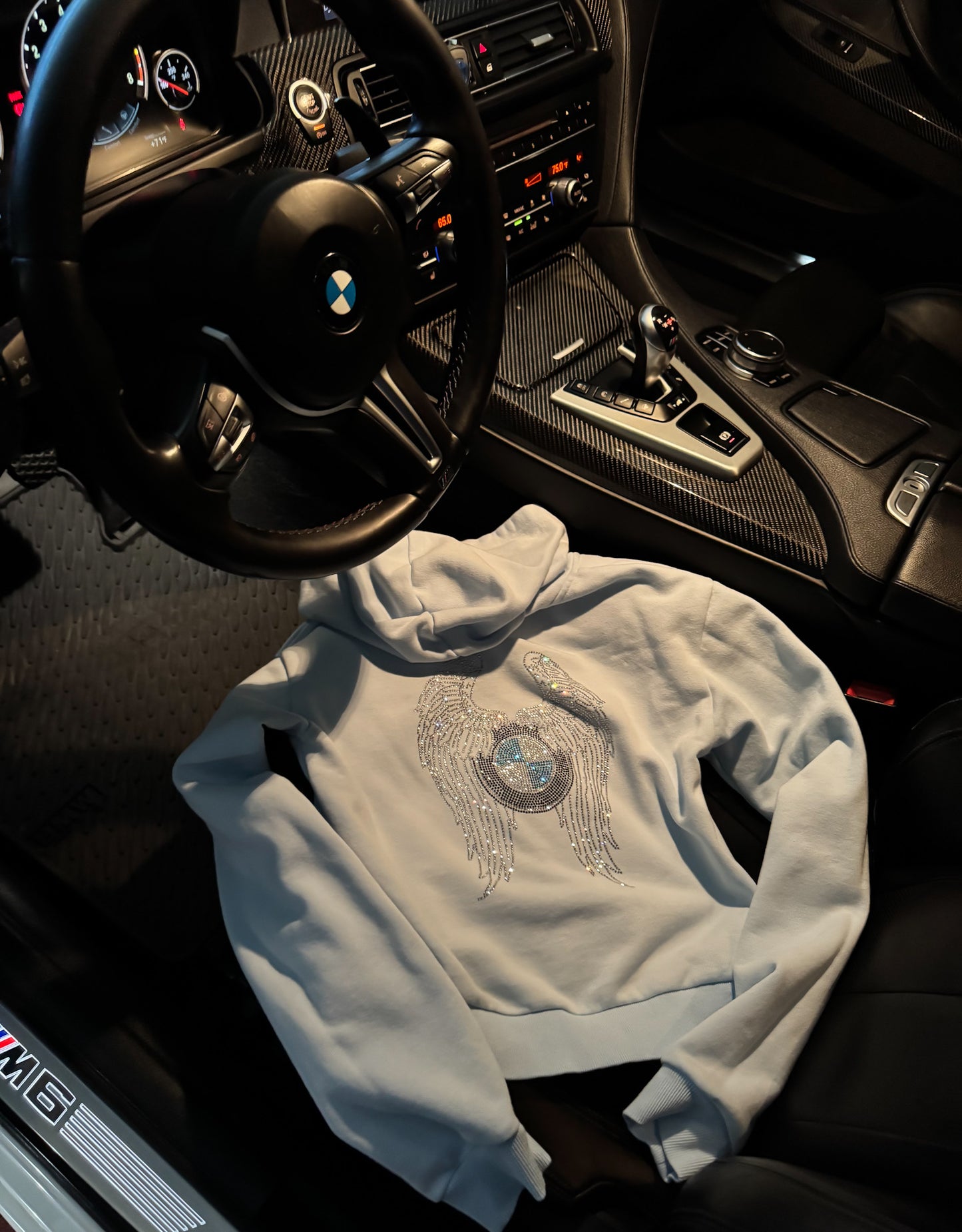 New Baby Blue Bimmer Angel Hoodie - Bimmer Angels