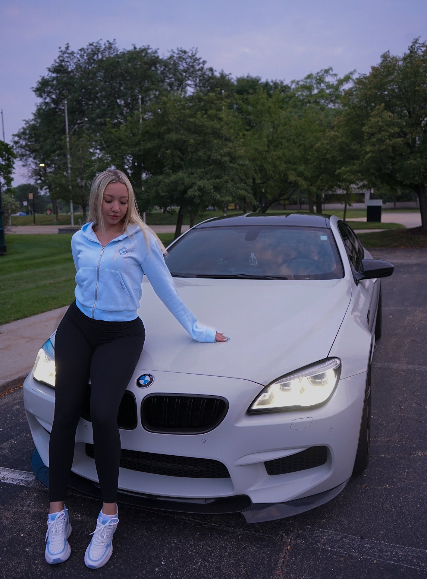 Baby Blue Bimmer Angel Hoodie - Bimmer Angels