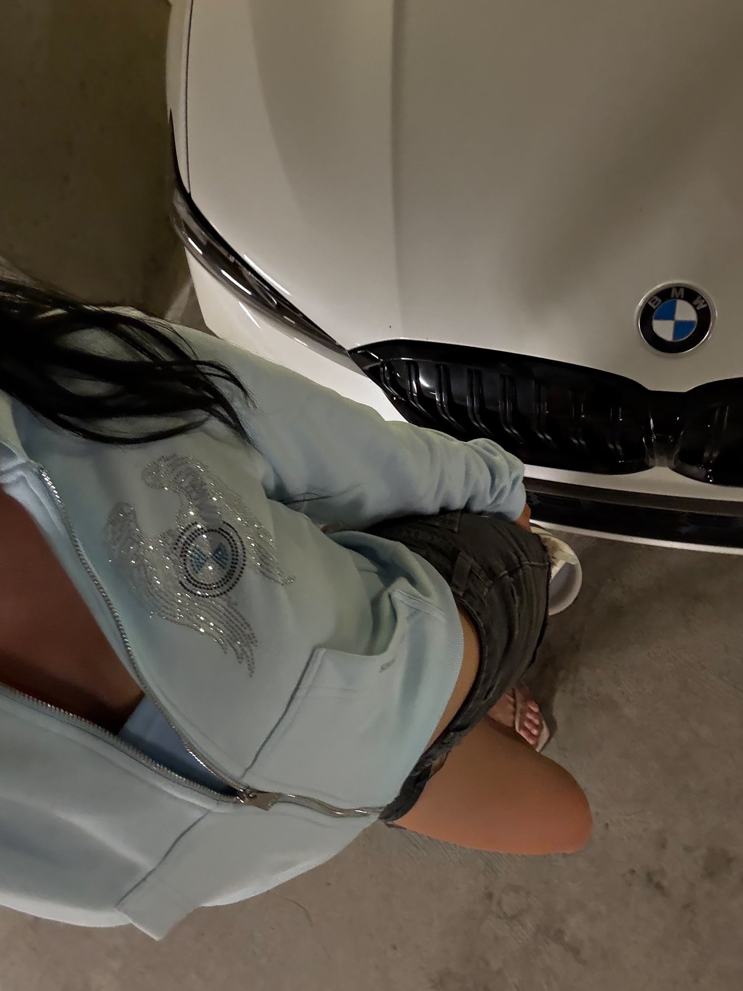 New Baby Blue Bimmer Angel Hoodie - Bimmer Angels