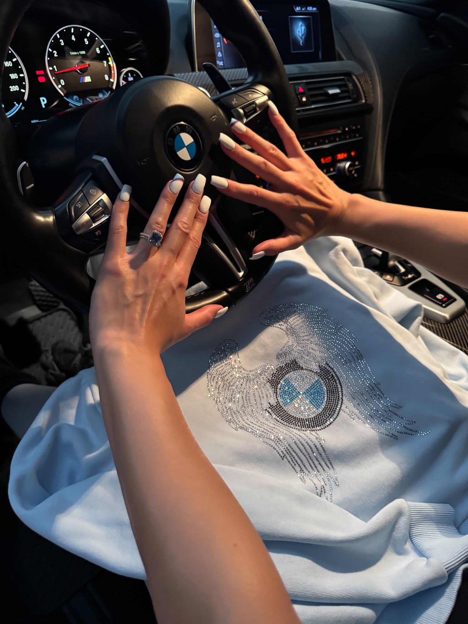 New Baby Blue Bimmer Angel Hoodie - Bimmer Angels