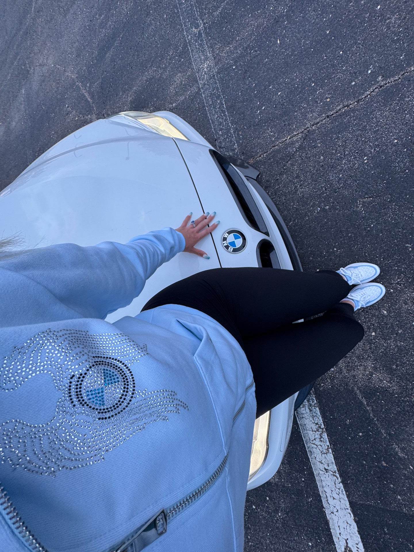 Baby Blue Bimmer Angel Hoodie - Bimmer Angels