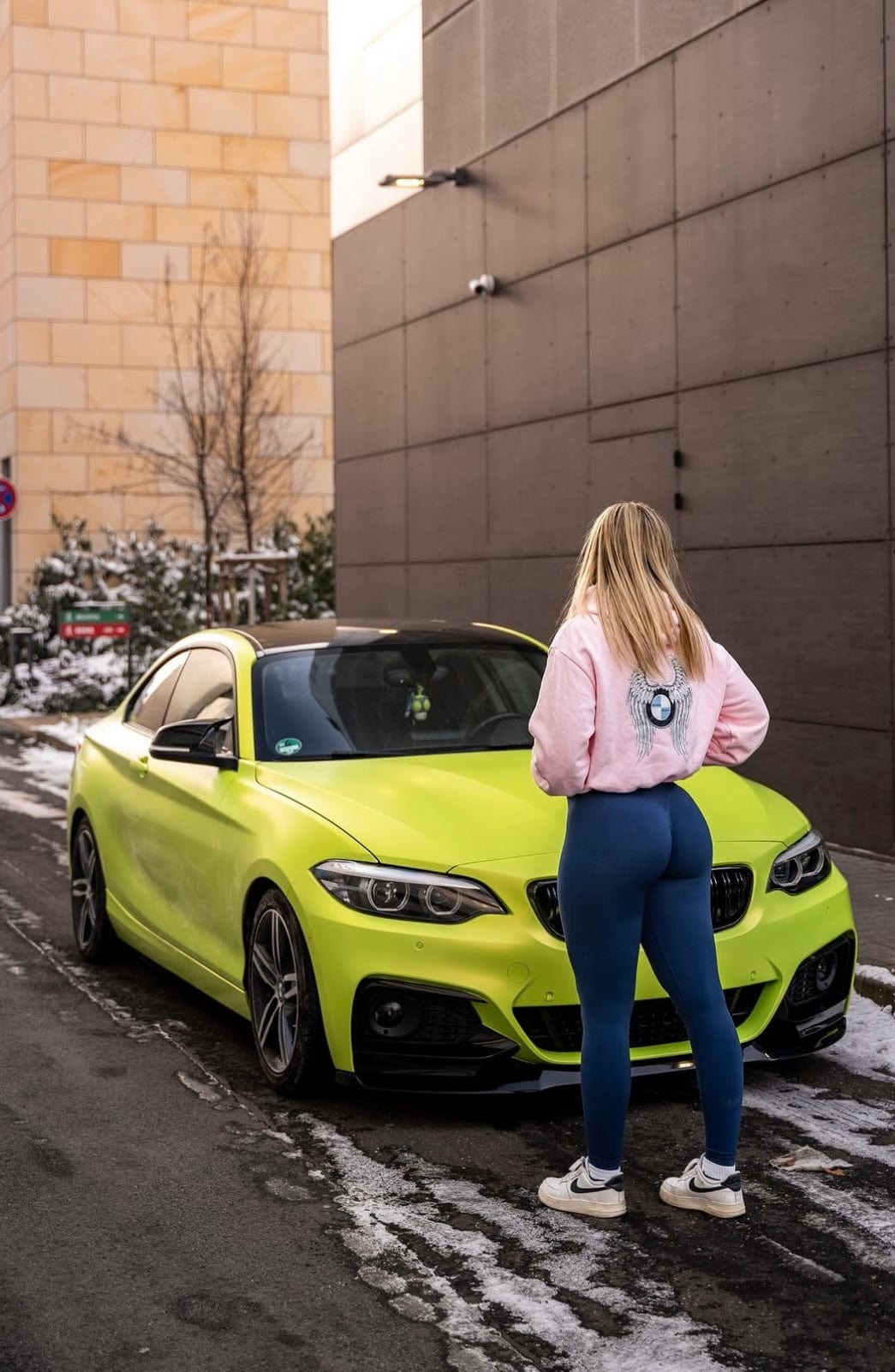 Pink Bimmer Angel Hoodie