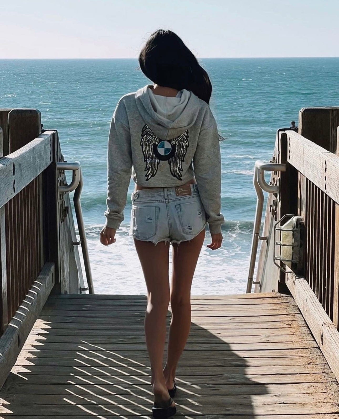 Bimmer Angel Grey Hoodie