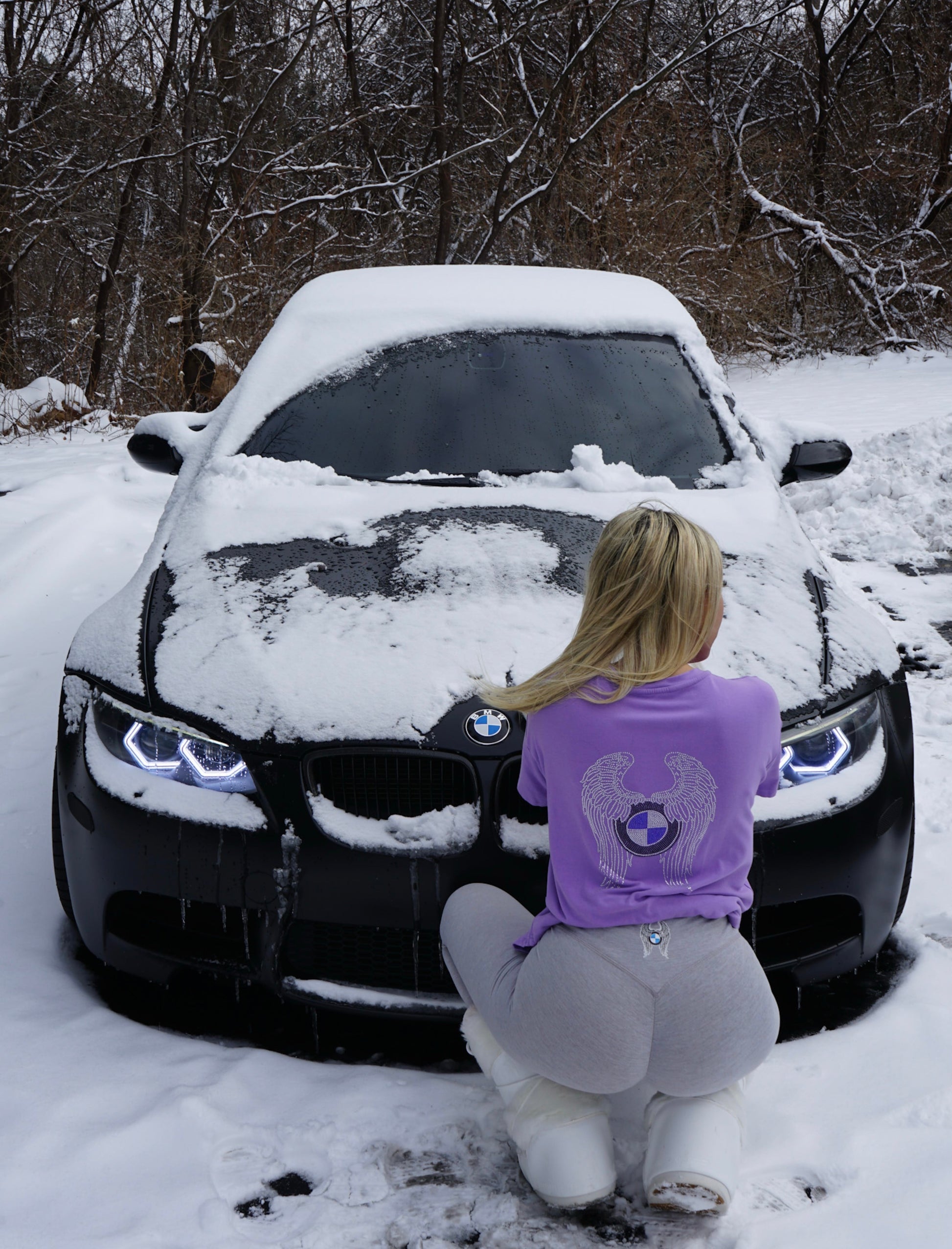 New Gray Bimmer Angel Leggings - Bimmer Angels