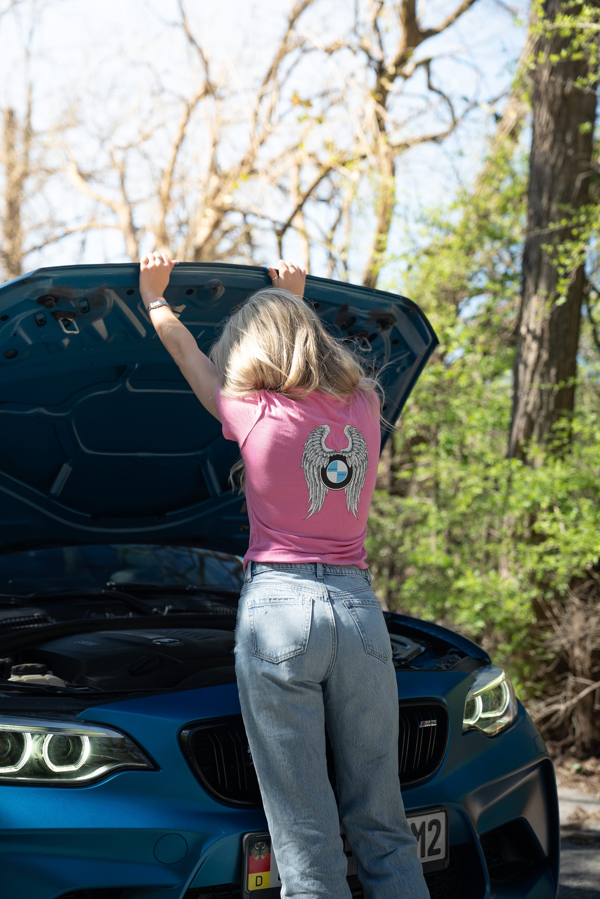 Bimmer Angel Pink T-Shirt - Bimmer Angels