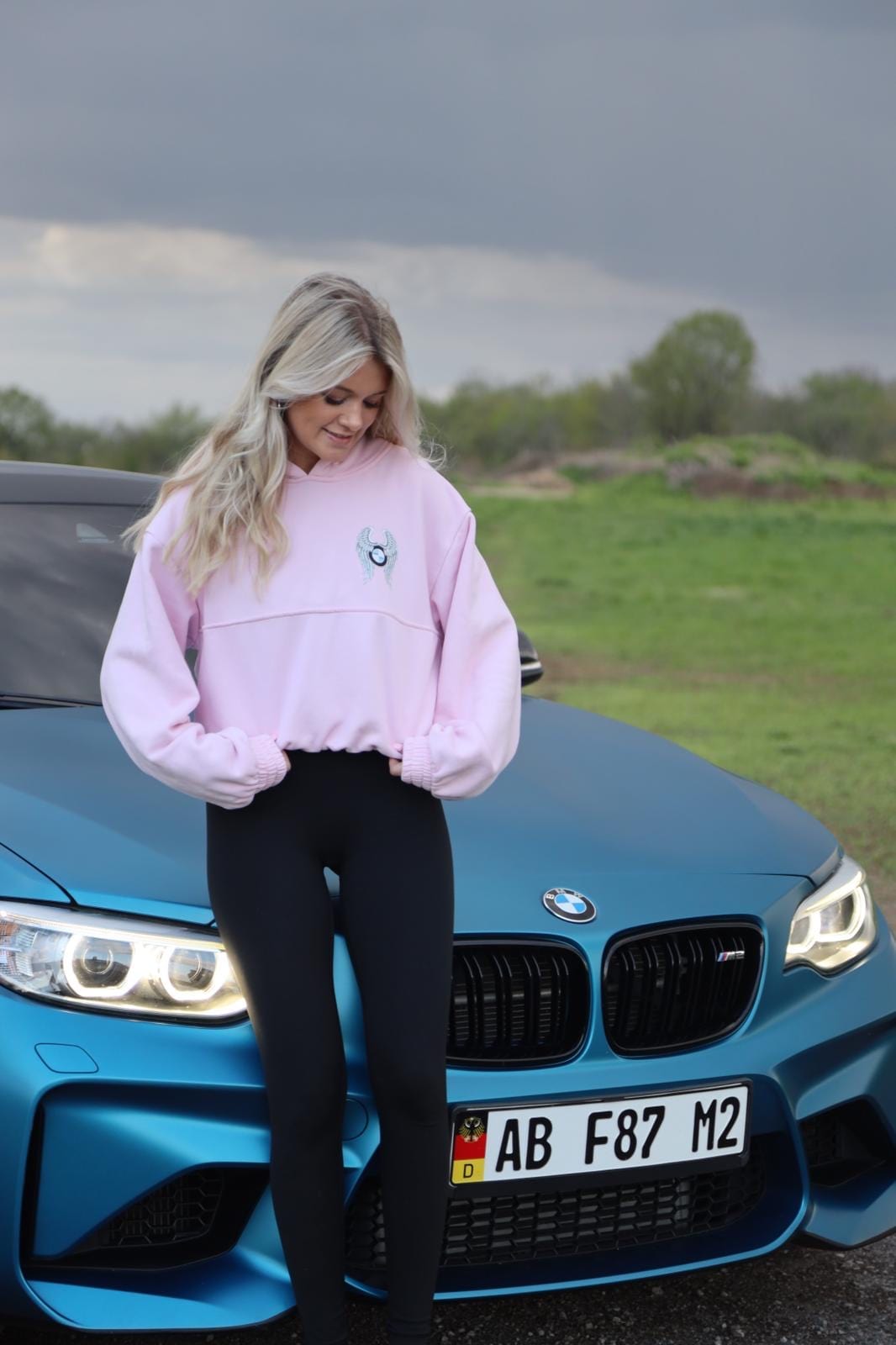 Pink BMW Angel Hoodie - Bimmer Angels