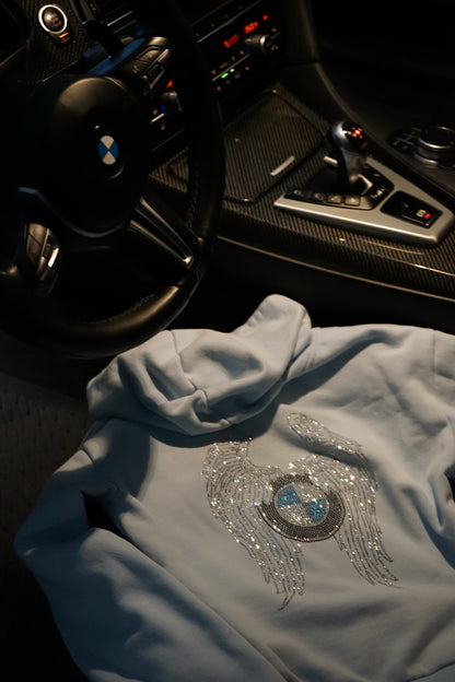 New Baby Blue Bimmer Angel Hoodie - Bimmer Angels