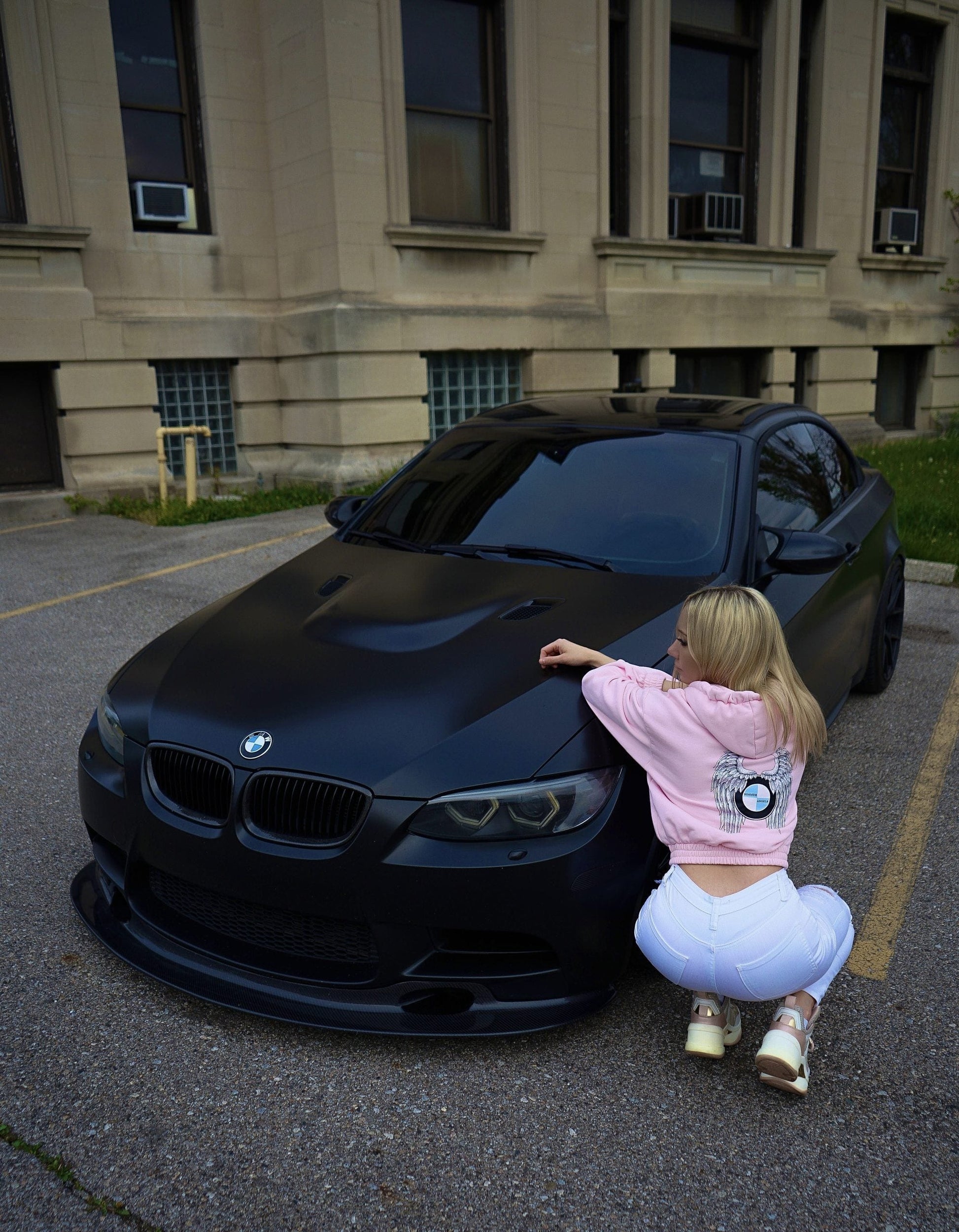 Pink BMW Angel Hoodie - Bimmer Angels