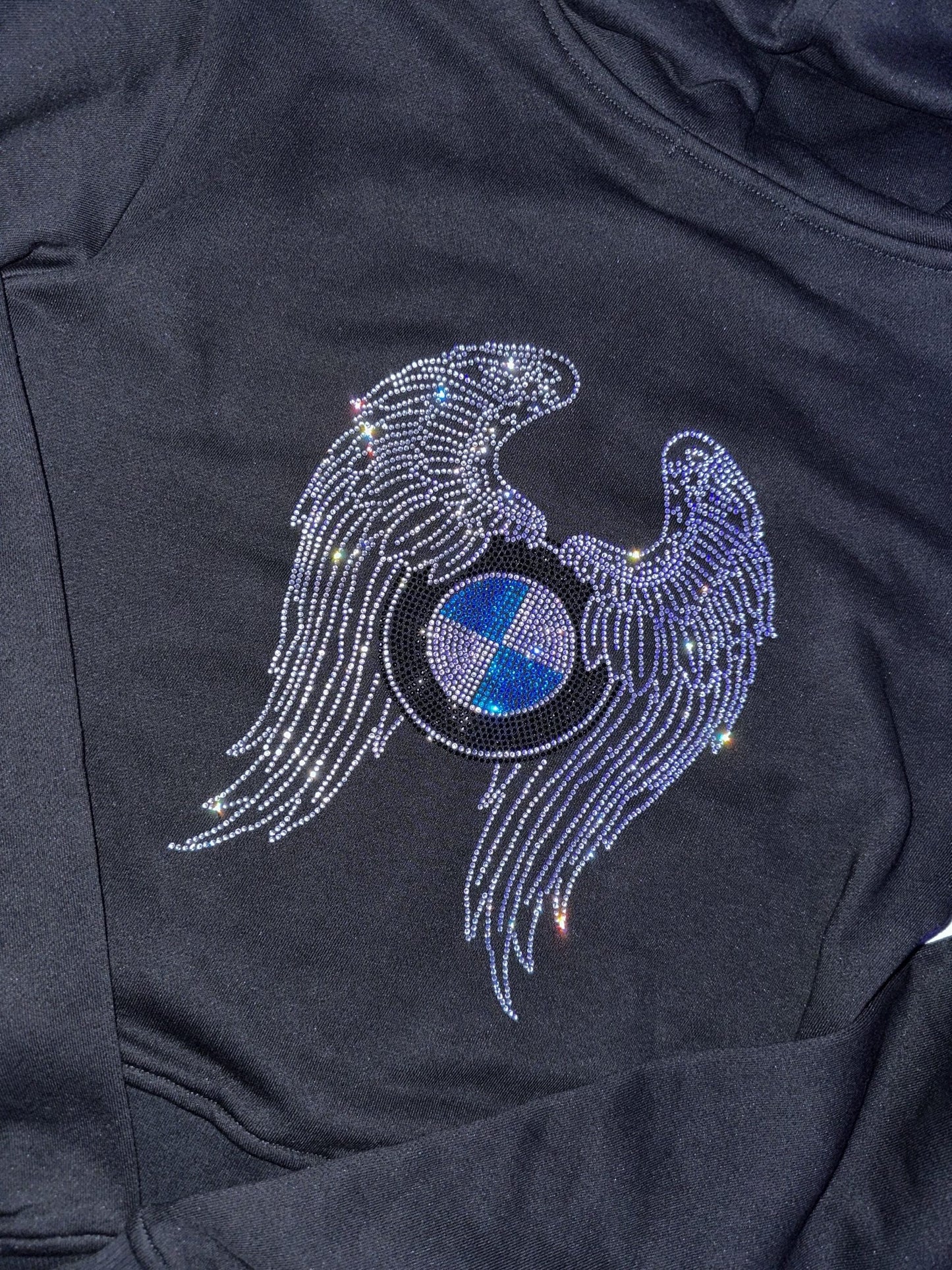 Iconic Black BMW Angel Hoodie - Bimmer Angels