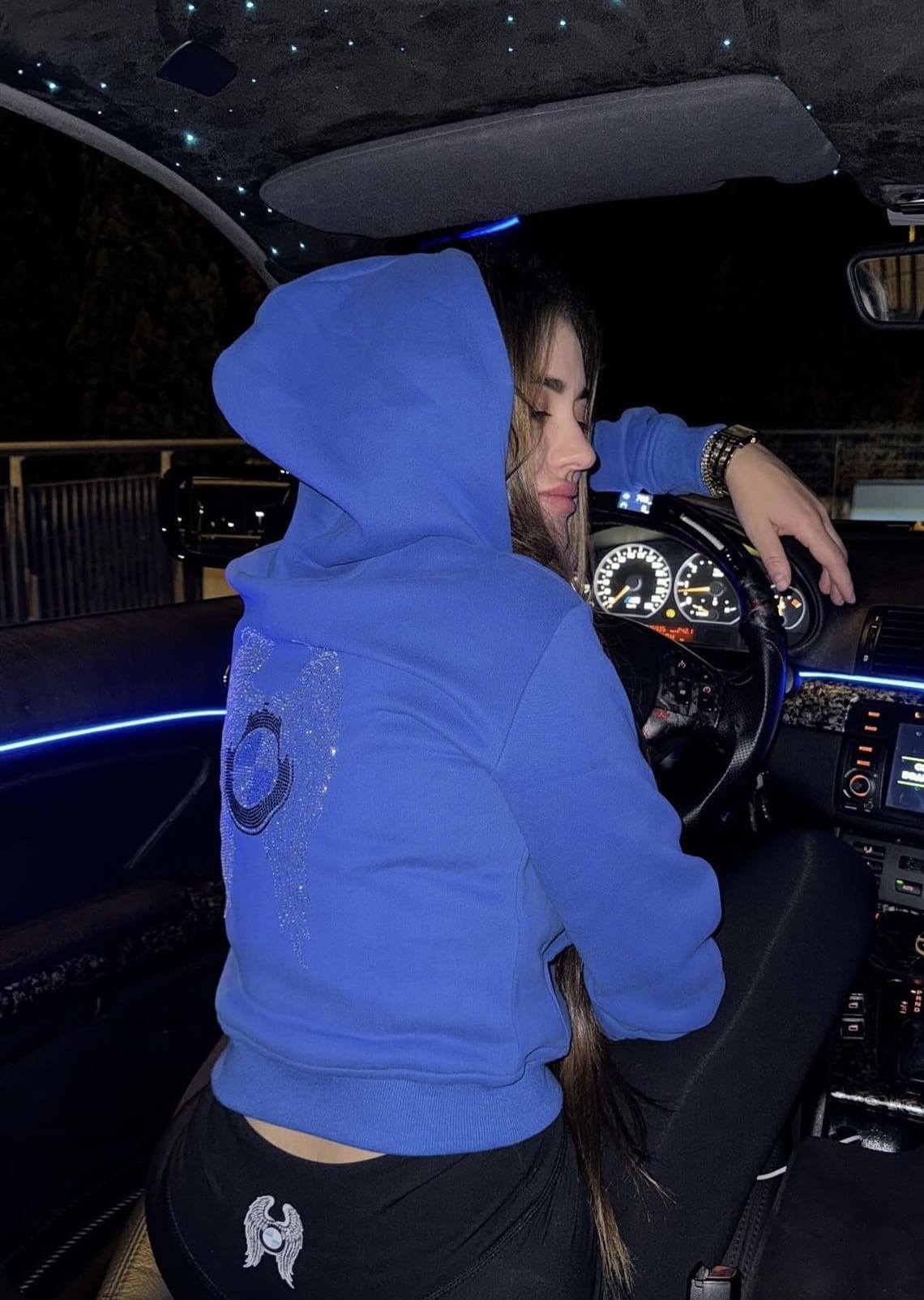 Bimmer Angel Blue Hoodie