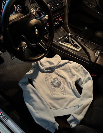 New Baby Blue Bimmer Angel Hoodie - Bimmer Angels