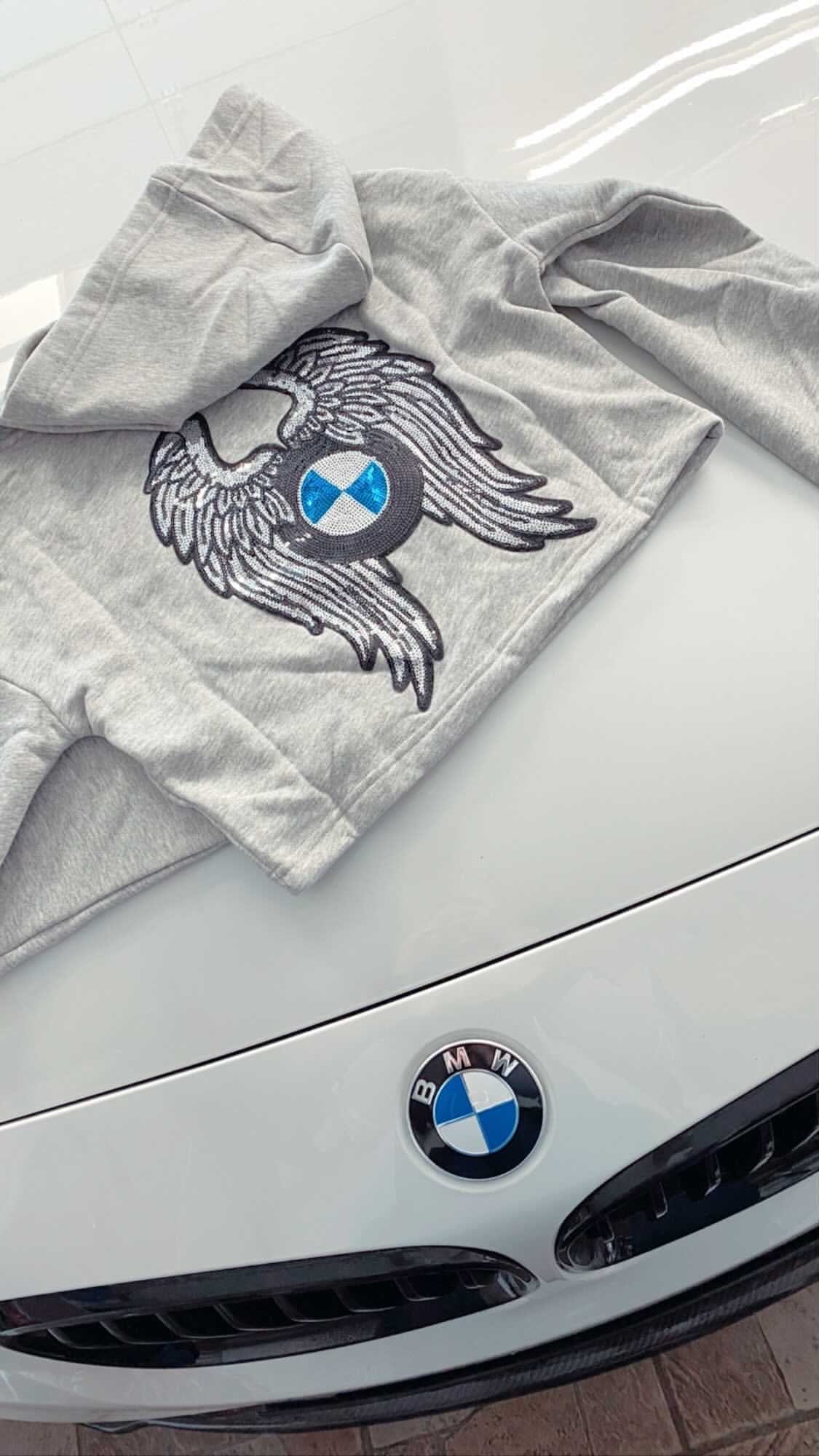  Bimmer Angel Grey Hoodie 