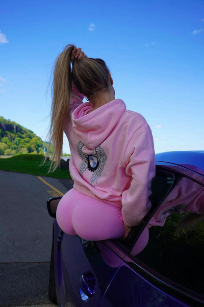 Pink Bimmer Angel Hoodie