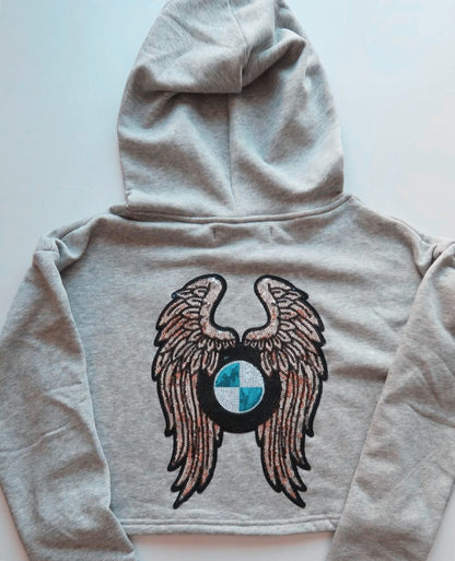 Bimmer Angel Grey Hoodie 