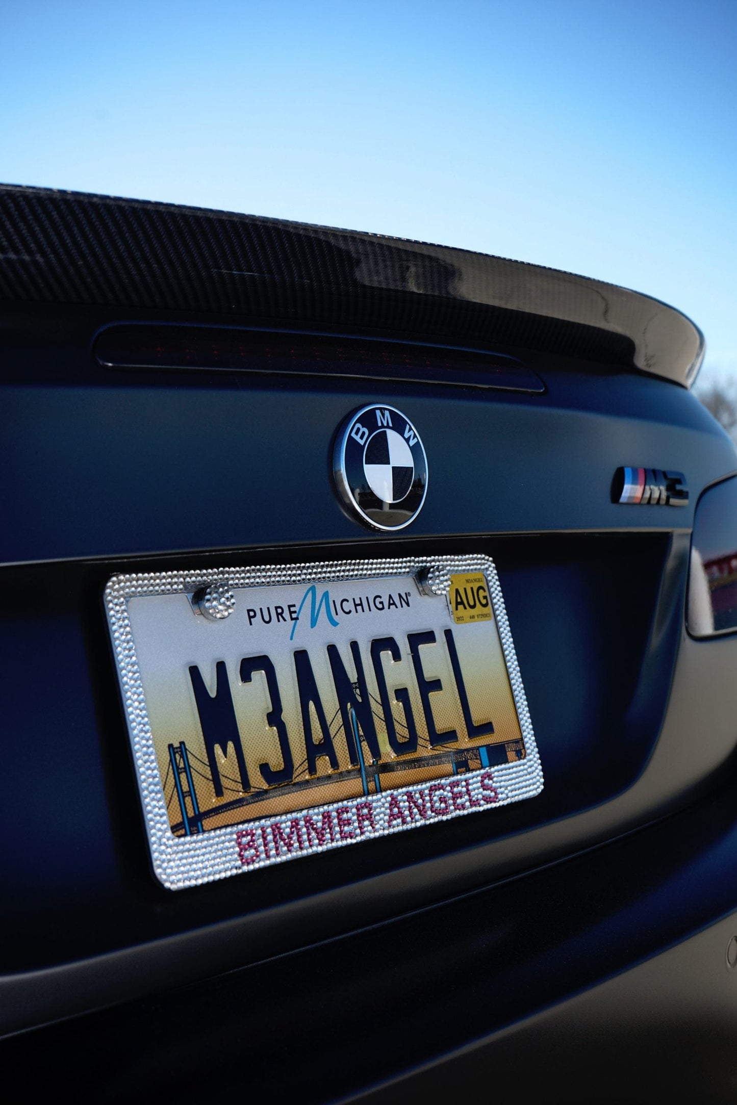 Shimmer & Drive License Plate Frame - Bimmer Angels