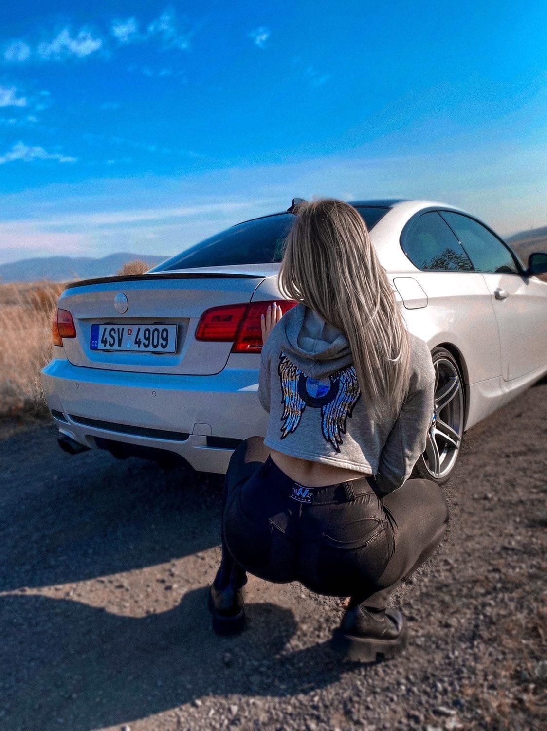 BMW Angel Grey Hoodie - Bimmer Angels