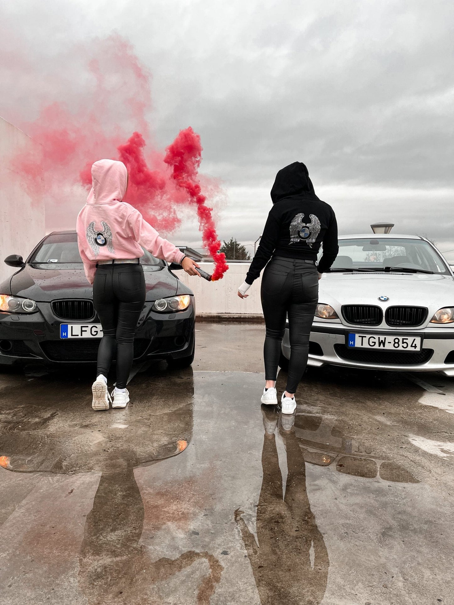 Pink BMW Angel Hoodie - Bimmer Angels