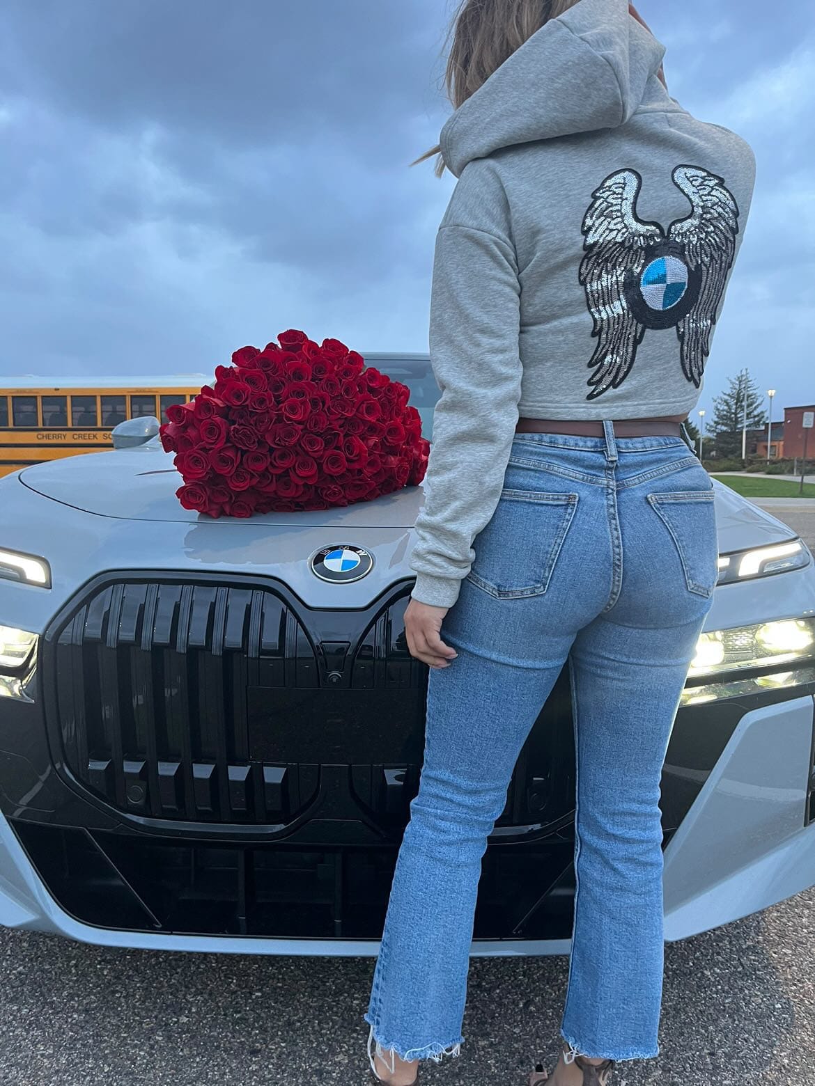 BMW Angel Grey Hoodie - Bimmer Angels