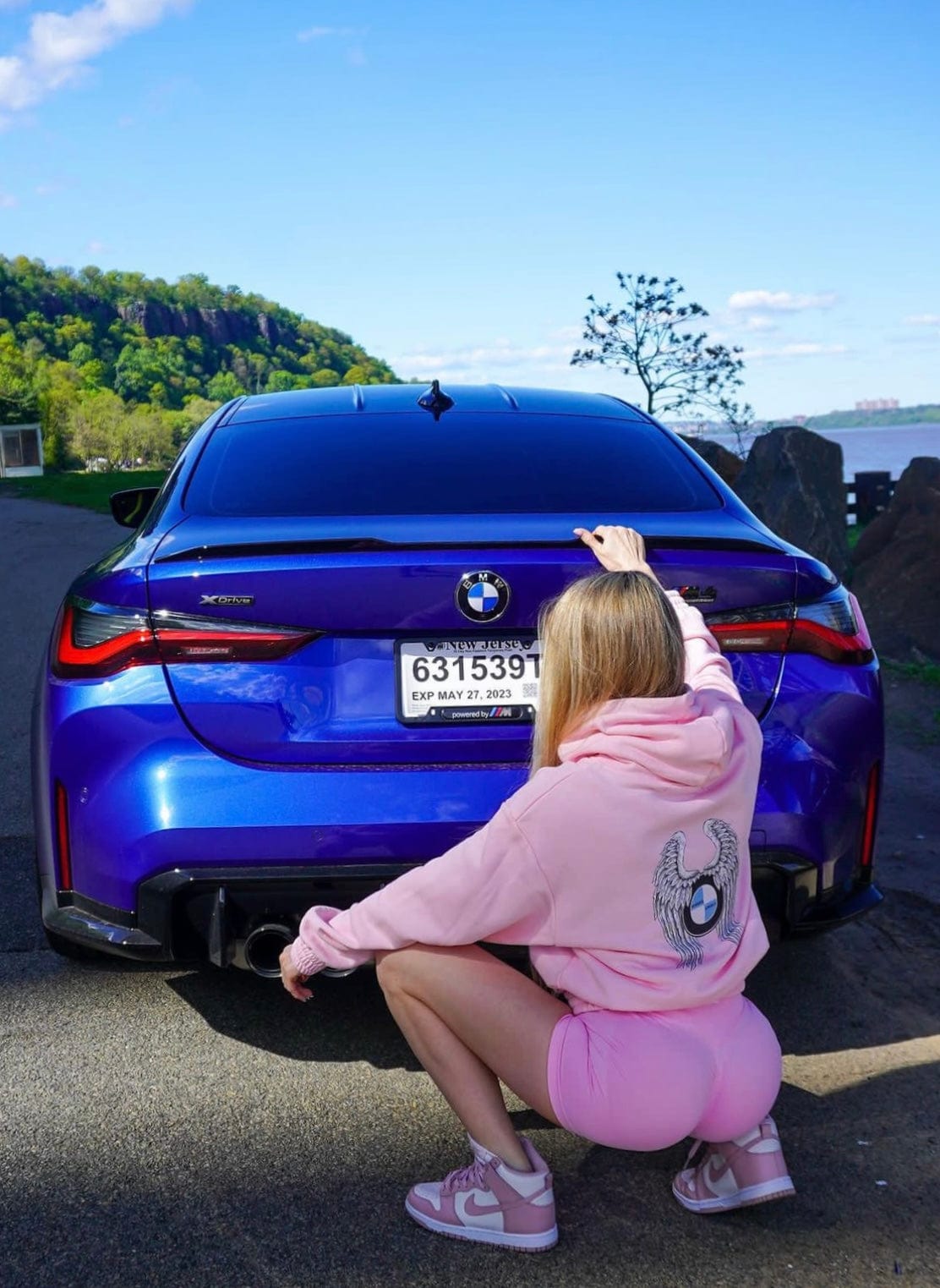 Pink BMW Angel Hoodie - Bimmer Angels