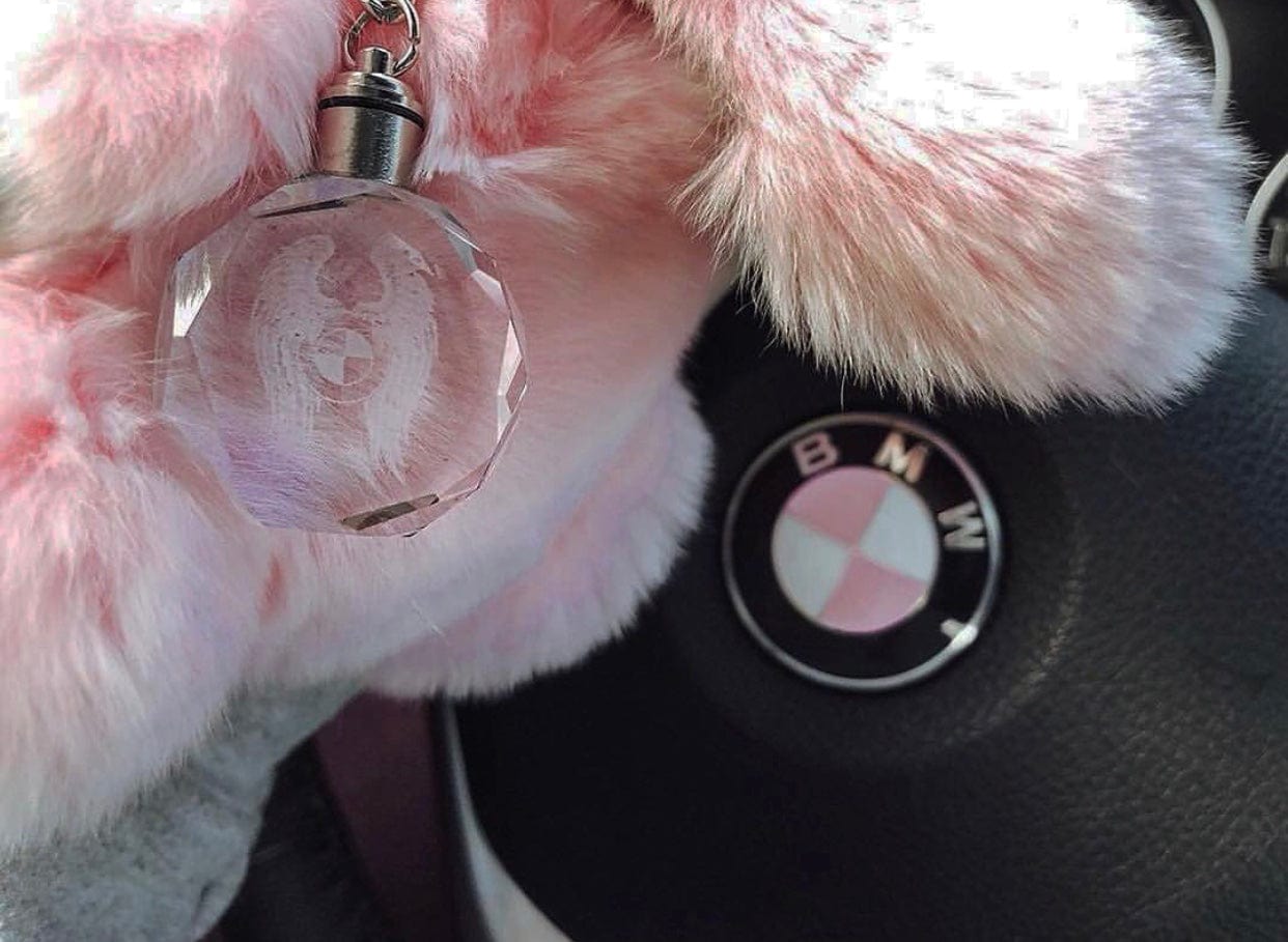 Bimmer Angel Crystal Keychain 